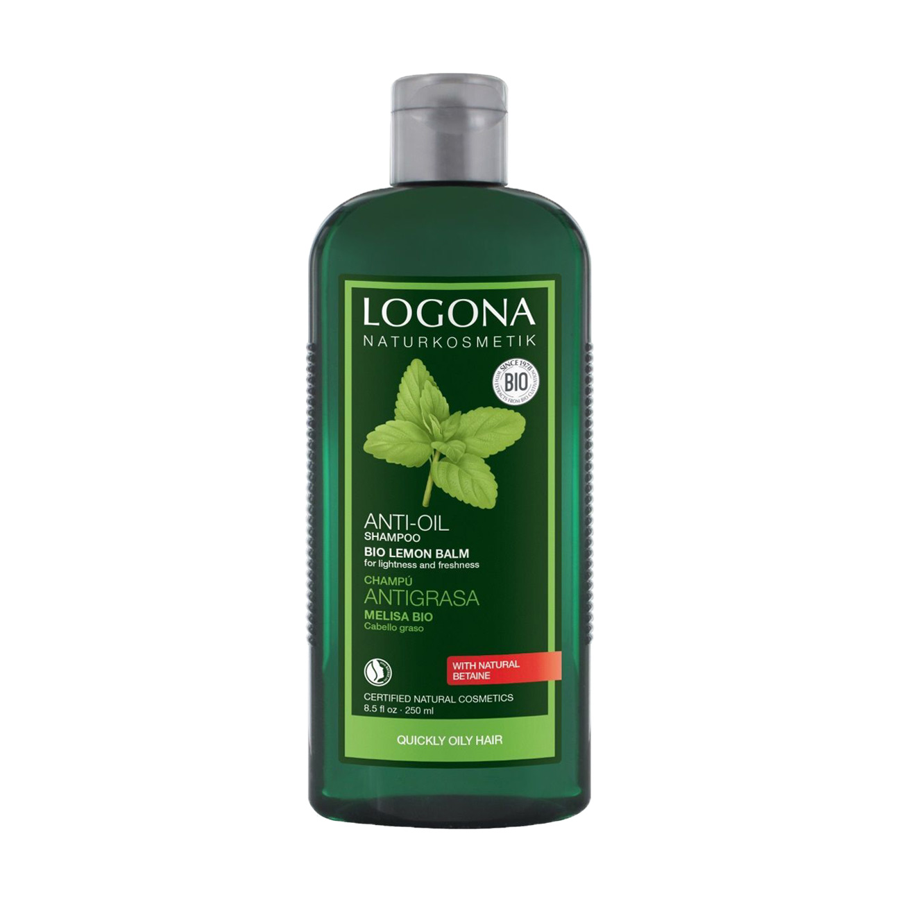Балансувальний шампунь Logona Hair Care Balance Shampoo Lemon Balm для жирного волосся, 250 мл